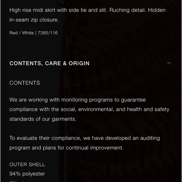 Zara side slit cut out printed skirt with side tie - Picture 6 of 6